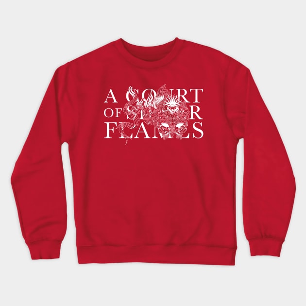 A Court of Silver Flames ACOTAR Book Series Fantasy Faerie Crewneck Sweatshirt by thenewkidprints